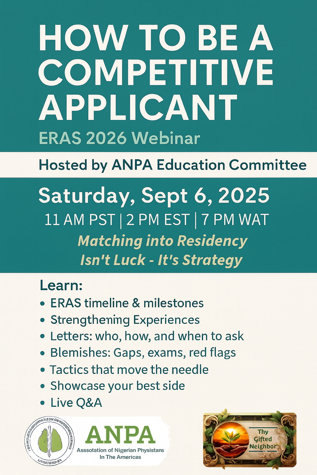 How to be a Competitive Applicant